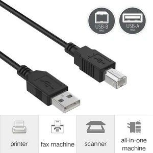 Cable de impresora USB para EPSON ECOTANK ET-2400 ET-2800 ET-2803 ET-3850 ET-8500 - Imagen 1 de 5
