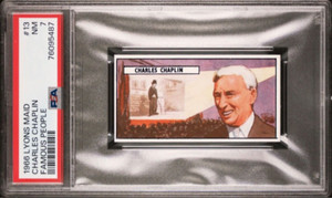 1966 Lyons Maid - Famous People - no13 Charlie Chaplin PSA 7 Nr Mint
