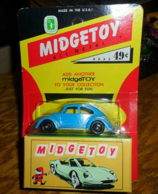 VINTAGE MIDGETOY VOLKSWAGEN VW BEETLE BUG Old Stock SIGNED By Founders w/ Box - Image 1 of 4