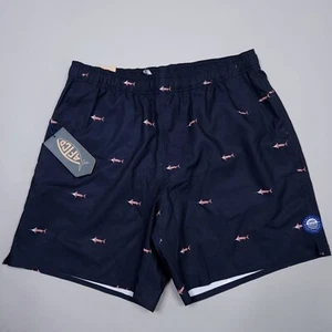 Nuovo costume da bagno AFTCO Boatbar bandiera americana pesce AOP blu navy grande 34 - Foto 1 di 9