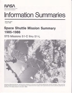Resumen de la misión del transbordador espacial de la NASA 1985-1986 STS 51-C-51-L - Imagen 1 de 1