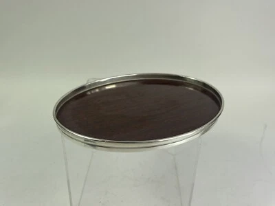 50’s Vintage Alvin Sterling Silver Bonbon Valet Dish Vanity Trivet Tray 7” Lg. - Image 1 of 4