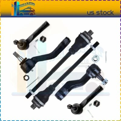 Set Of 6 For 2002-2006 Cadillac Escalade Front Tie Rod End Idler Arm Suspension - Image 1 of 4