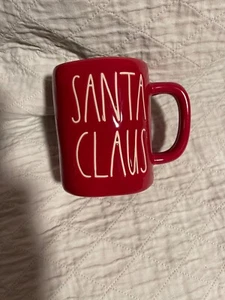 Rae Dunn SANTA CLAUS Red Ceramic Mug Christmas New - Picture 1 of 3