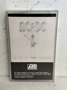 AC/DC FLICK OF THE SWITCH 80100-4 Extremely Rare European Version Cassette - Picture 1 of 9