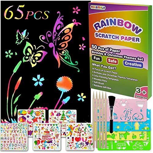 Scratch Painting Rainbow Scratch Art, Crafts for Adults Women & Children Crafts  Projects Kits, DIY Black Scratch Off Art Engraving Art Paper - 3 Pack 16 X  11.2 Inches (Starry Sky)