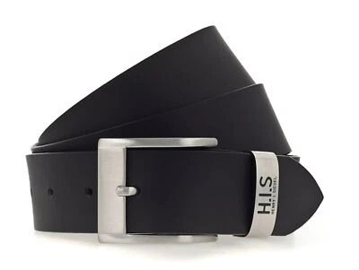 H.I.S cinturón 40mm Leather Belt W85 Black - Imagen 1 de 2