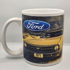 1971 Yellow Ford Mustang Coffee Tea Mug Cup