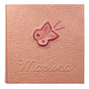 FOTOALBUM FOTO BABY SCHMETTERLING UND NAME MÄDCHEN FOTOHALTER GESCHENK GEBURT - Bild 1 von 1