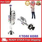 Trumpet Toy with 4 Colored Keys Trumpet Musical Instrument for Children Boy Girl
