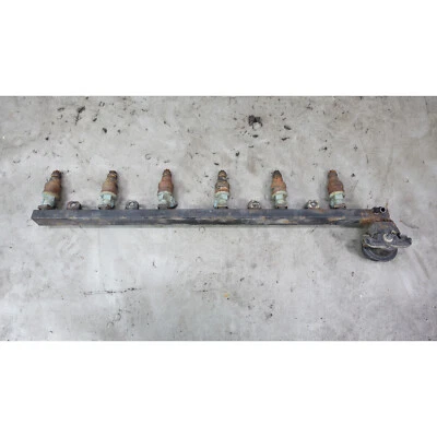 Damaged 1987-1993 BMW E30 325i 325ix M20 2.5L 6-Cyl Fuel Rail with Injectors OEM - Image 1 of 4