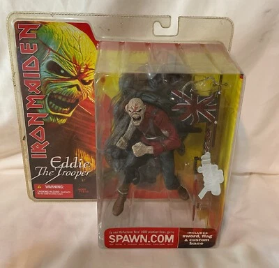 Iron Maiden Eddie the Trooper Action Figure 2002 Mcfarlane Toys Sealed Spawn - Image 1 of 4