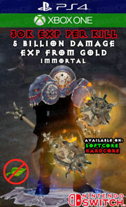 Diablo 3 - PS4 - Xbox One - Nintendo Switch - Modded Barbarian Exp Set - 30K EXP