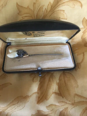 alte Krawattennadel in Geschenkbox - Bild 1 von 2