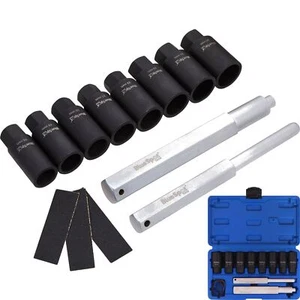 BlueSpot 10pc Locking Wheel Nut Remover 18 - 25mm Emergency Nut Socket Set - Picture 1 of 3