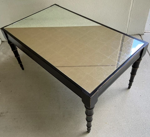 40" Robb & Stucky Hollywood Regency Mirrored Top Cocktail/Coffee Table Cover