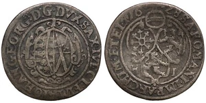 German States Saxony-Albertine 1628-HI 1/24 Thaler KM# 71 World Silver Coin - Bild 1 von 3