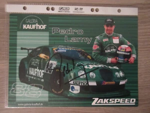 Tarjeta de autógrafo original firmada a mano de Pedro Lamy / T6 - Imagen 1 de 2