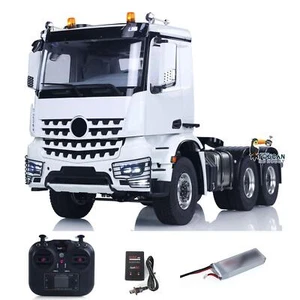 1/14 Metal RC Tractor Truck RTR Radio Battery 2Speed Gearbox 6*6 Lorry Car Model - Picture 1 of 12