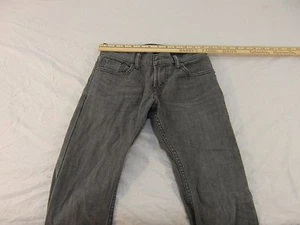 Pantalones de mezclilla 100 % algodón gris oscuro calce ajustado Levi 511 para niños jóvenes 30231 - Imagen 1 de 12