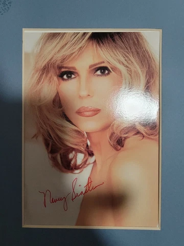 Nancy Sinatra Signed Photo With Matt Cover