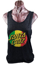Santa Cruz Tank Top, Men's, Size M, Black, Green, Yellow & Red, Cotton/Elastane