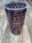 Tom Philabaum Art Glass Reptilian Series Iridescent Vase