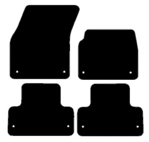 Fits Range Rover Evoque L538 Holes 2013-2018 Black Luxury Fitted Car Mats Hitech - Picture 1 of 6