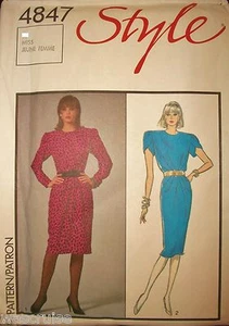 Miss Vintage Style 4847 Pattern Dress Short & Long Sleeves UNCUT Size 14 RARE - Picture 1 of 2