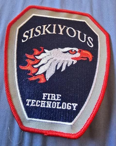 5" SISKIYOUS FIRE TECHNOLOGY EMBROIDERED PATCH - Picture 1 of 1