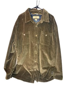 Coperta foderata unisex WOOLRICH marrone velluto a coste Aztez western taglia 2XL - Foto 1 di 22