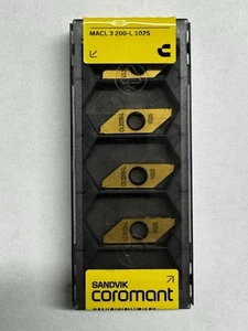 Sandvik Coromant MACL 3 200-L 1025 Insert Brand New - 5 PACK - Picture 1 of 1