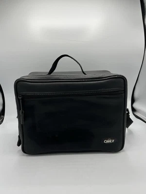 Case it BMI CD Black Vinyl  Storage Carrying Case Bag 30 CD's Zipper - Image 1 of 4