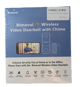 Bitnovol 2K Timbre Inteligente Cámara Inalámbrica Wi-Fi Timbre Timbre Hablar Función AI - Imagen 1 de 4