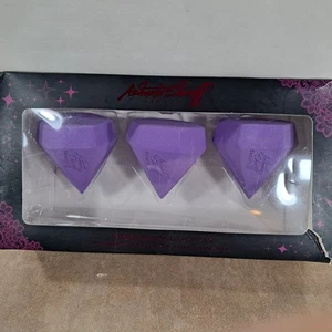 Ashunta Sheriff Beauty Set 3 Pezzi Spugna Trucco Diamante Viola - Confezione Danneggiata - Foto 1 di 6