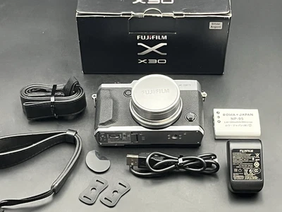 Fujifilm FinePix X30 12.0MP Compact Digital Camera Silver Tested #341 - Image 1 of 4