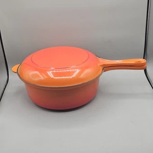 Le Creuset Signature Gusseisen 2 in 1 Pfanne Topf #26 Orange Flamme 3qt 25cm 10" - Bild 1 von 16
