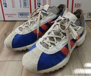 Adidas SL 7600 Gray Red Royal Blue Mens Sneakers Size 13 D - Picture 1 of 11