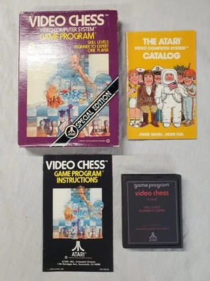 Atari 2600 Video Chess Complete in Box CIB (B) - Image 1 of 4