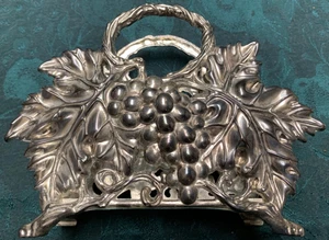 Servilletero de vid plateado Godinger 1994 de colección 7 x 5 3/8 x 1 6/8" - Imagen 1 de 9