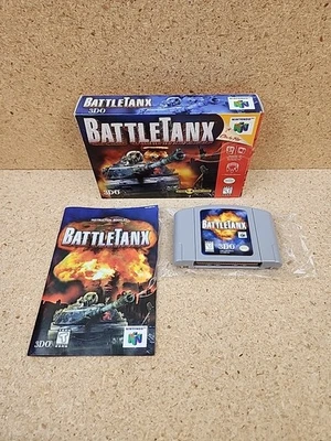 BattleTanx (Nintendo 64, 1998) N64 Complete CIB Box W/Manual Tested Authentic  - Image 1 of 4