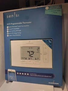 Emerson Sensi Wi-Fi Programmable Remote Thermostat Control UP500W New - Picture 1 of 3