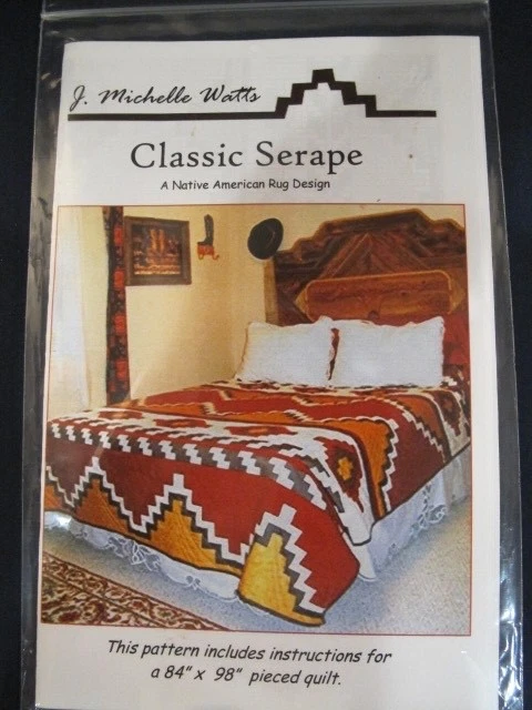 "CLASSIC SERAPE" AMERICAN NATIVE QUILT PATTERN - Image 1 of 3