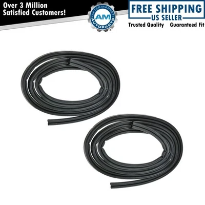 Rubber Door Weatherstrip Seals Set Pair for Cavalier Caprice Pickup Truck S10 - Image 1 of 4