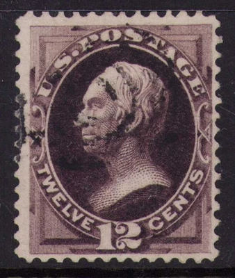 1870 US SC 162 12c Henry Clay in Dull Violet - Used F/VF Bright & Fresh - Image 1 of 3