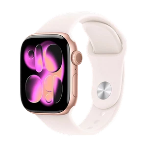 Apple Watch Series 11 2025 GPS 42mm Rose Gold Aluminium Case Sport Band S/M Rosa - Foto 1 di 1