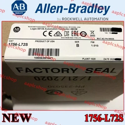 PLC-AB 1756-L72S /B Factory Sealed GuardLogix Processor 5572S Controller - Image 1 of 3