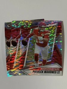 Lotto 3 carte PATRICK MAHOMES II Chiefs 2021 Rookies & Stars PULSAR PRIZM - Foto 1 di 1