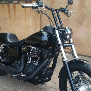 12" MX-T Bars Handlebar Black Fit For Harley Sportster XL883 XL1200 X48 - Picture 1 of 8