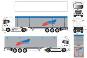 ELIGOR,DAF XG 4x2 with 3-axle walking floor trailer COQUELLE Transport, 1/43,... - Picture 1 of 1